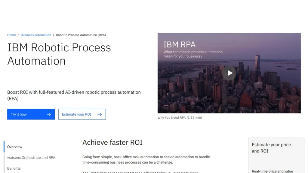 IBM Robotic Process Automation