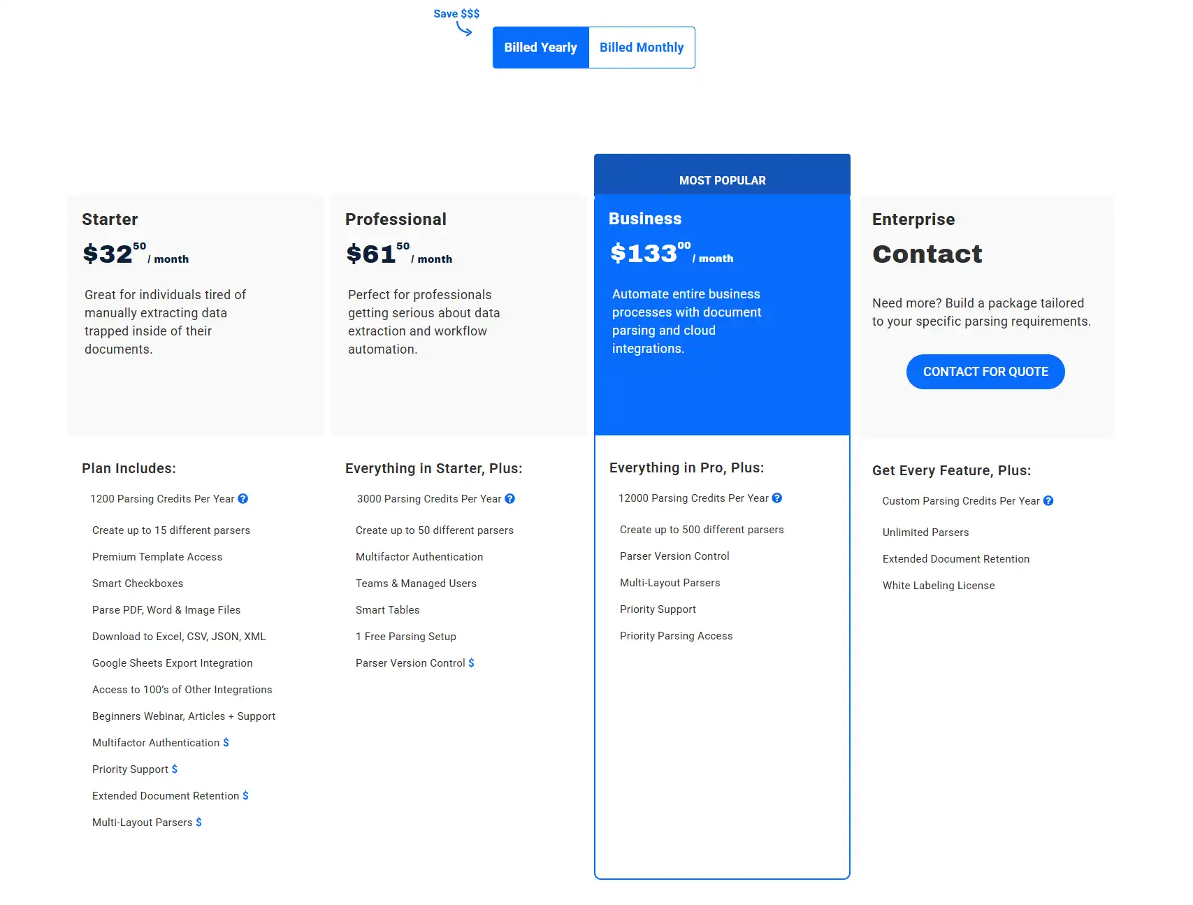 Docparser Pricing1