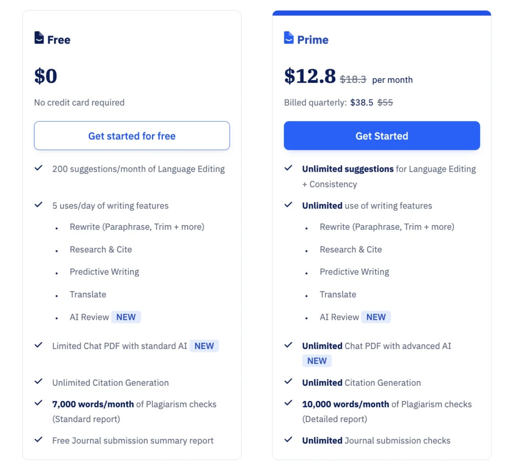 Paperpal-AI-Monthly-Pricing
