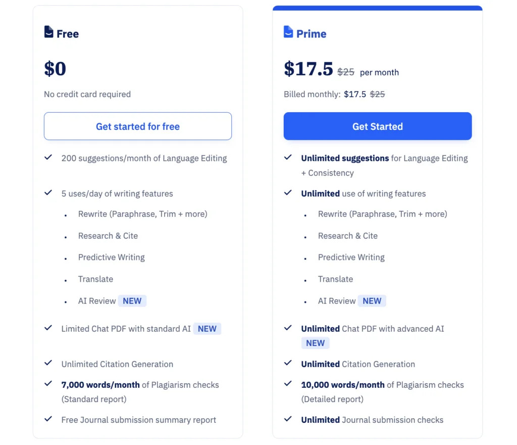 Paperpal-AI-Quaterly-Pricing
