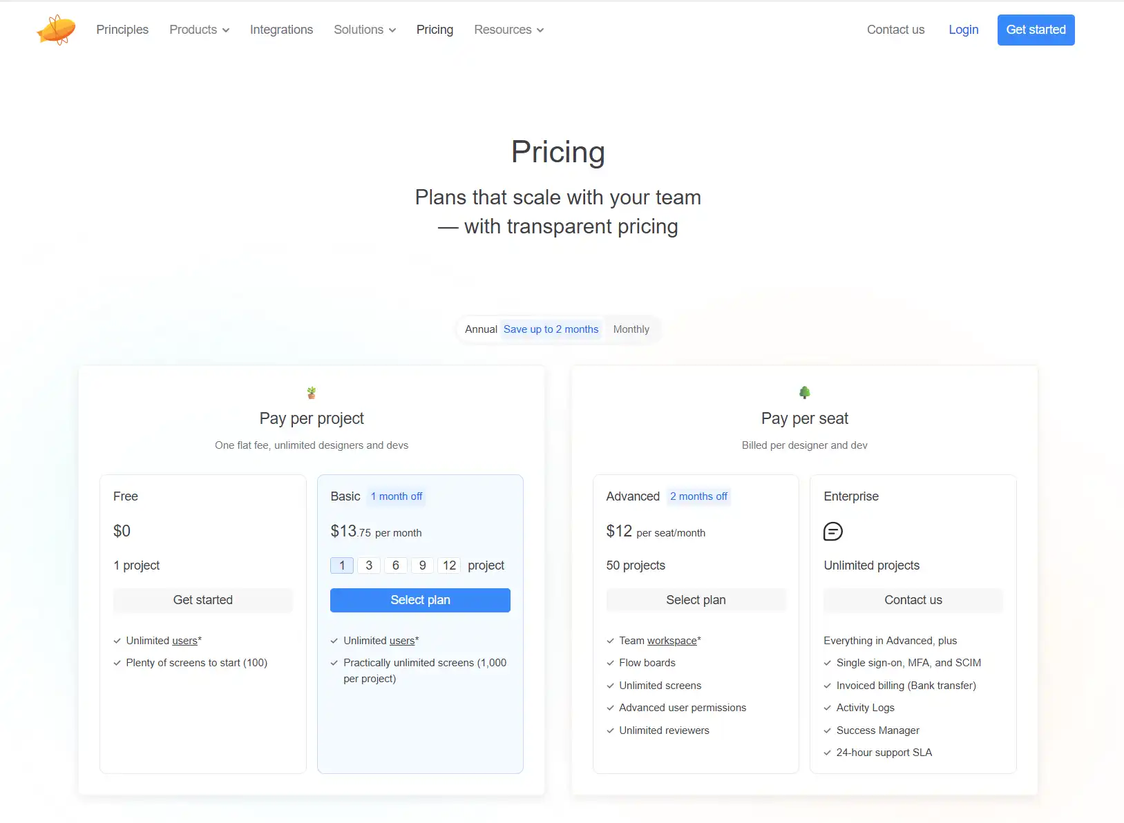 Zeplin Pricing - Yearly