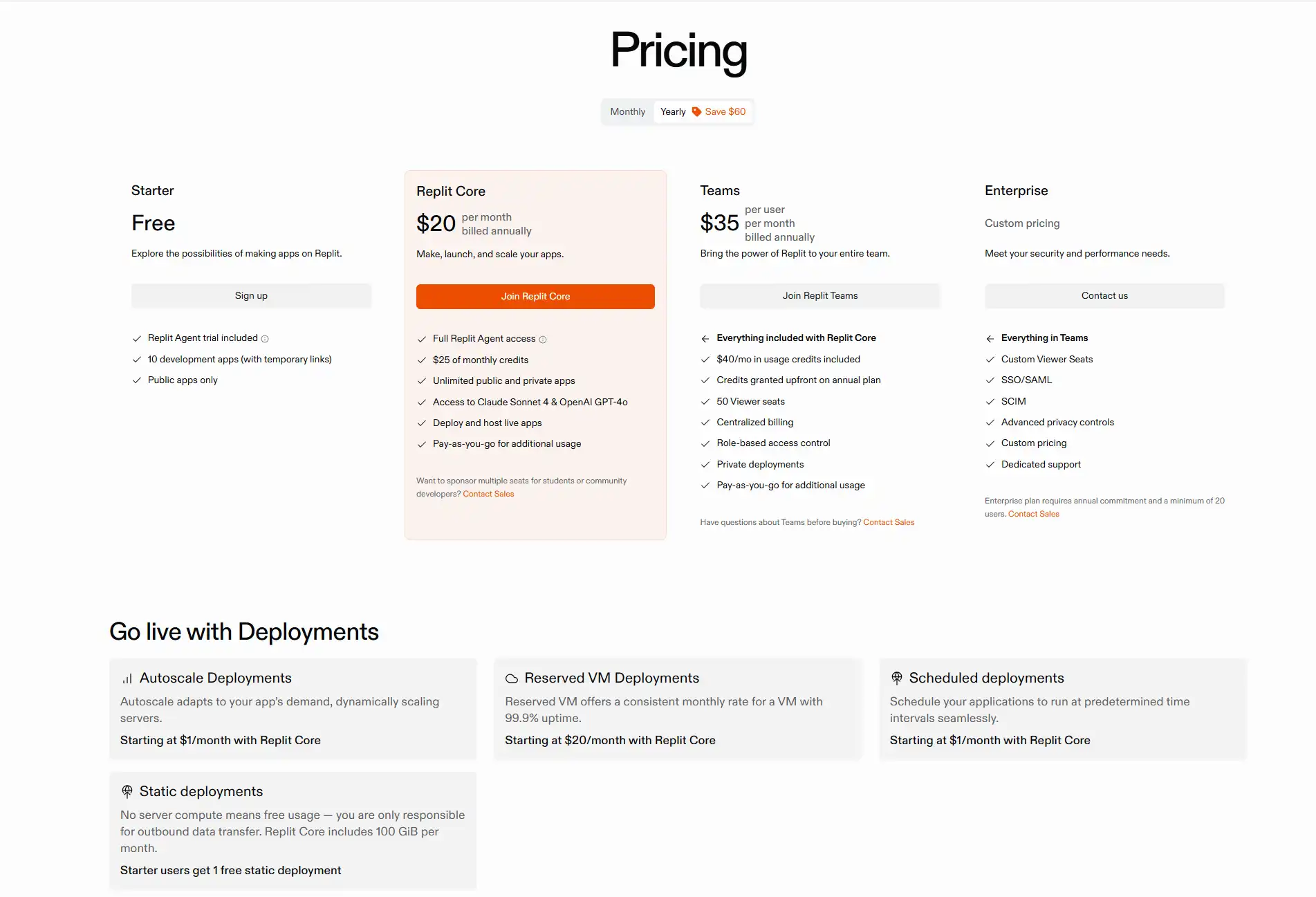 Replit Pricing